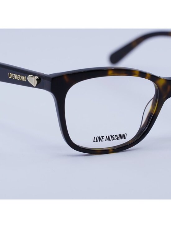 Moschino MOL517 0086 00 Eyeglasses Havana 52mm Square Frame main image 4